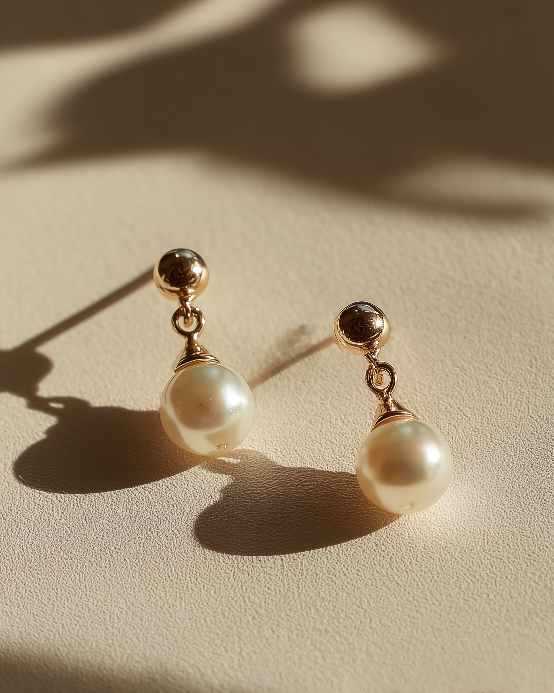14k gold-fill pearl drop stud earrings